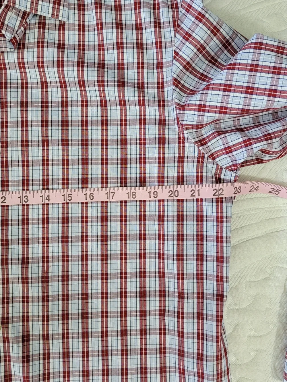 Banana Republic Non Iron Tailored Slim Fit Plaid Button Long Sleeve Shirt Large